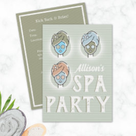 Invitación a Personalizado del Día del Spa - Fiest