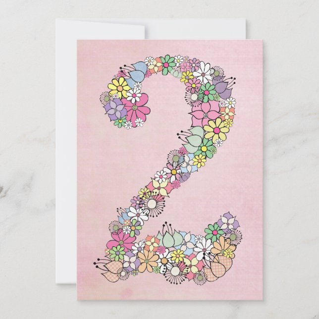 Invitación a Personalizado Fiesta de segundo cumpl (Anverso)