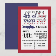 Invitación a Pescado Frito del 4 de Julio