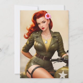 Invitación a pinchar en motocicleta de vintage Arm