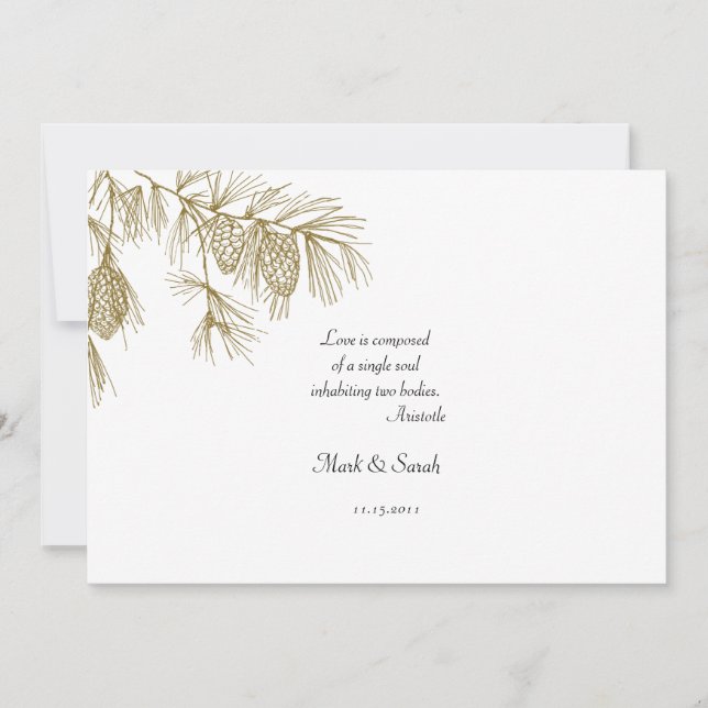 Invitación a Pine Boughs 2 (Anverso)