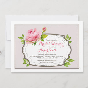 Invitación a Pink Peony