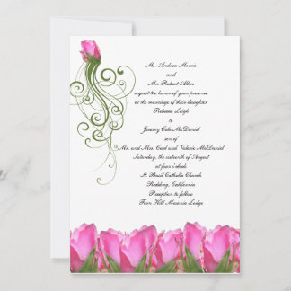 Invitación a Pink Rose Bud
