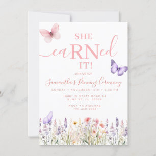 Invitación a Pinning de Graduación de Flor Silvest