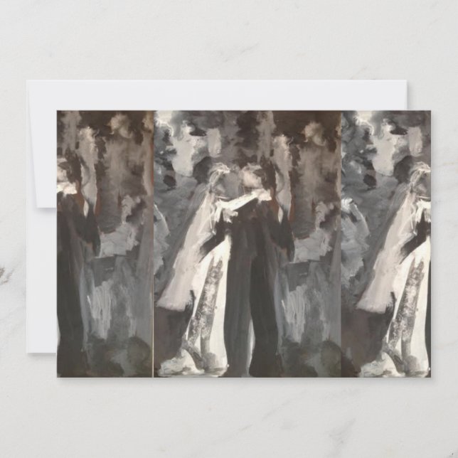 Invitación a pintar pareja Boda (Anverso)