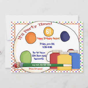 Invitación a pintar suministros