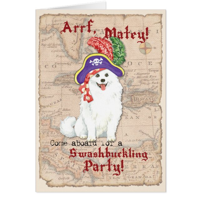 Invitación a piratas de perro esquimales de Estado (Frente)