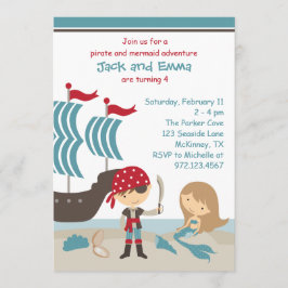 Invitación a piratas y sirenas