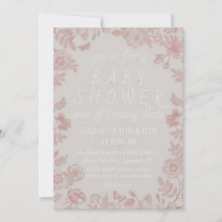 Invitación a plantilla de invitación de Baby Showe