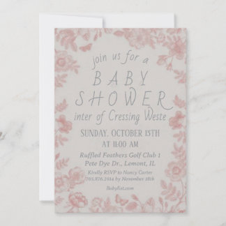 Invitación a plantilla de invitación de Baby Showe