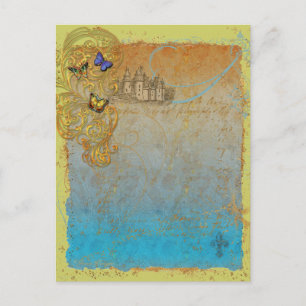 Invitación a postales de cuento de hadas para libr