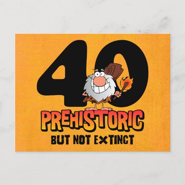 Invitación a postales de cumpleaños 40 de la prehi (Anverso)