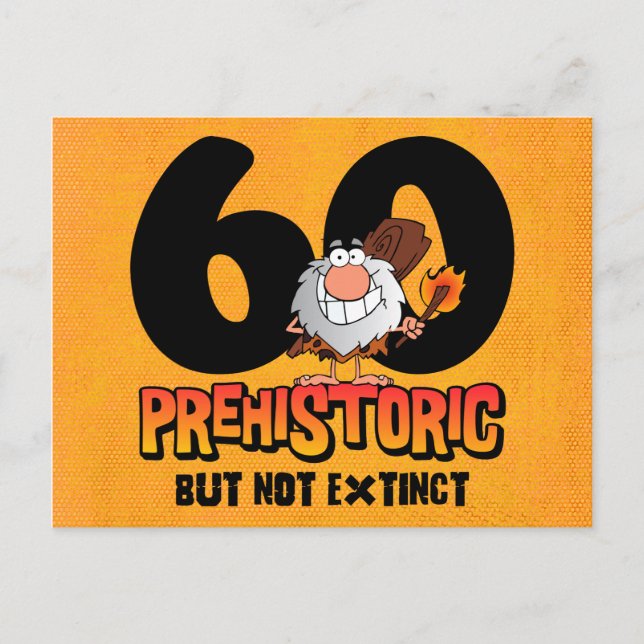 Invitación a postales de cumpleaños número 60 (Anverso)