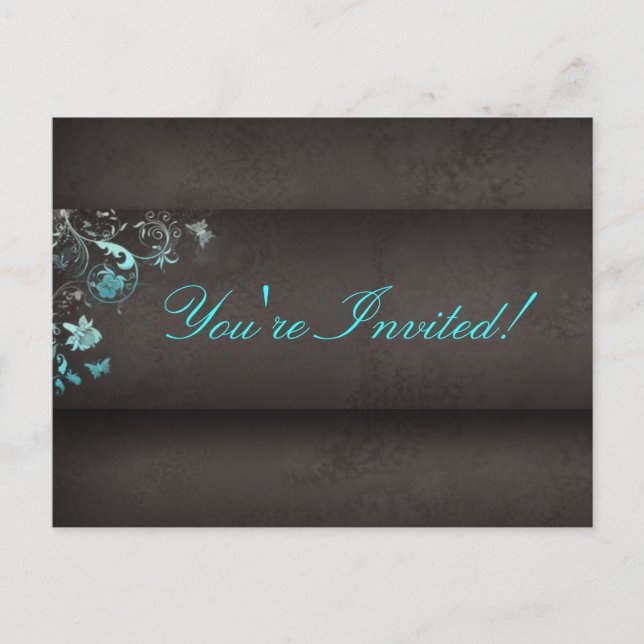 Invitación a postales de mariposa en Salon Spa (Anverso)