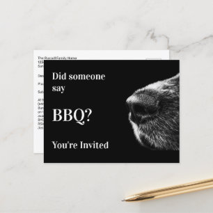 Invitación a postales Fiesta BBQ de verano para pe