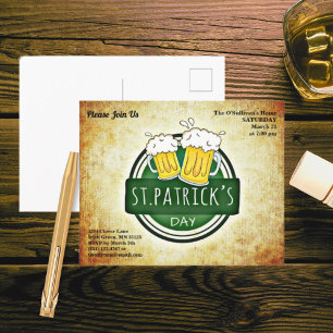 Invitación a postales irlandesas para el Día del F