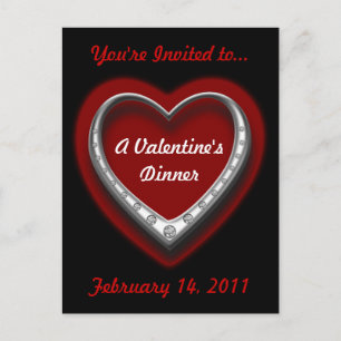 Invitación a postales para la cena de personalizab