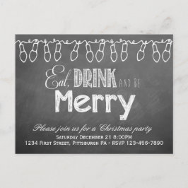 Invitación a postales para la fiesta de Navidad en