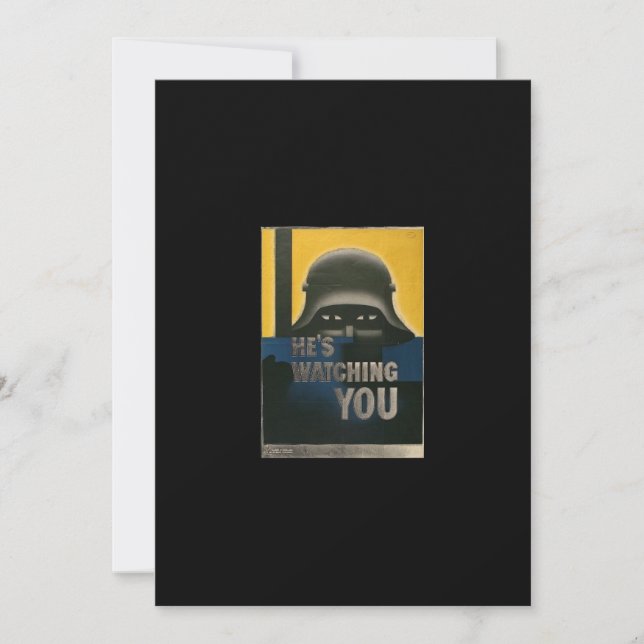 Invitación a póster de la época de la Segunda Guer (Anverso)