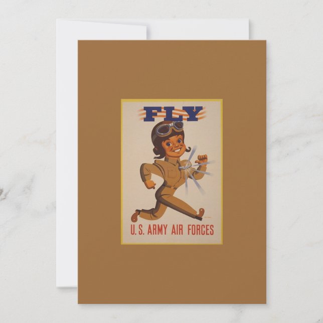 Invitación a póster de la época de la Segunda Guer (Anverso)