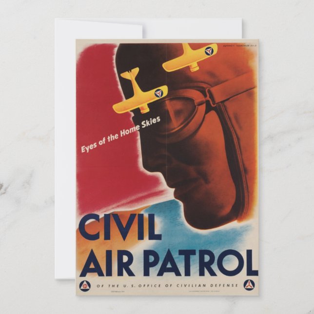 Invitación a póster de la época de la Segunda Guer (Anverso)