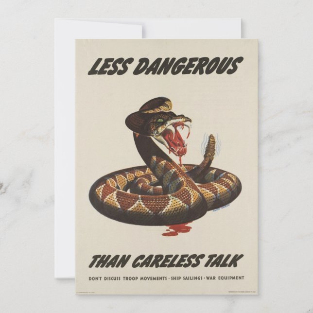 Invitación a Posters patrióticos de la Segunda Gue (Anverso)