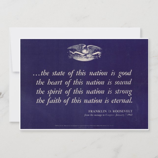 Invitación a Posters patrióticos de la Segunda Gue (Anverso)