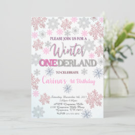 Invitación a primer cumpleaños de Onederland