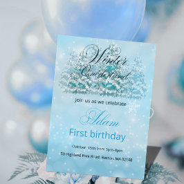 Invitación a primer cumpleaños de Onederland