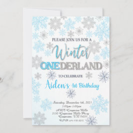 Invitación a primer cumpleaños de Onederland