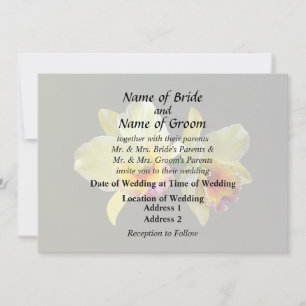 Invitación A Productos De Boda De Cattleya Amarill