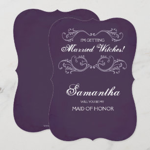 Invitación a propuesta de la dama de honor de Hall