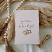 Invitación a propuesta de naranja Blossom Flower G