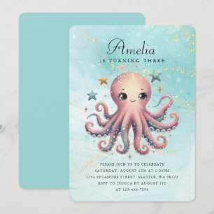 Invitación a pulpo por cumpleaños