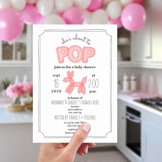 Invitación A Punto De Hacer Que Baby Shower De Animales De Gl (Subido por el creador)