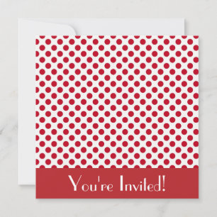 Invitación a punto de polka cúpula