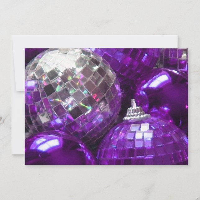 Invitación a Purple Baubles (Anverso)