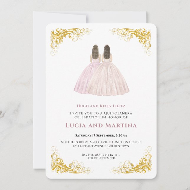 Invitación a Quinceanera (Anverso)