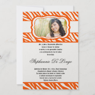 Invitación a Quinceanera de la impresora de papel 