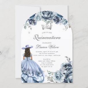 Invitación a Quinceanera de Silver Western Wonderl