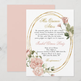 Invitación a Quinceanera en español