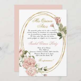 Invitación a Quinceanera en español