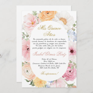Invitación a Quinceanera en español