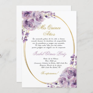 Invitación a Quinceanera en español