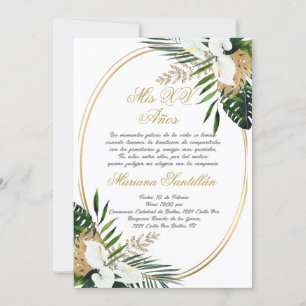 Invitación a Quinceanera en español