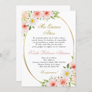 Invitación a Quinceanera en español