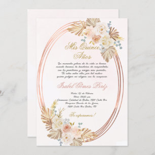 Invitación a Quinceanera en español