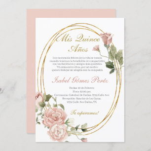 Invitación a Quinceanera en español