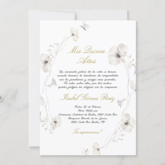 Invitación a Quinceanera en español