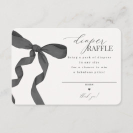 Invitación a Raffle de barrido negro de Coquette B